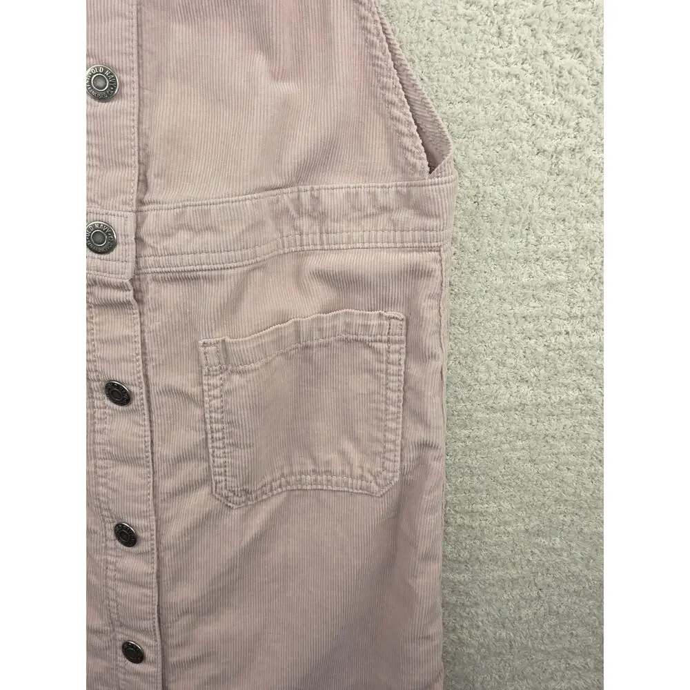 Old Navy Girls Pink Corduroy Overall Mini Dress Size XL (12)
